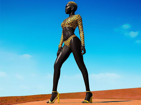 ◆闇の女王ニャキム・ガトウェク。南スーダン出身女性の黒