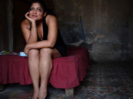 ◆グアテマラの売春女性。ラ・リネア（線路）の売春地帯
