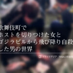 ◆歌舞伎町でホストを切りつけた女とゴジラビルから飛び降り自殺した男の世界